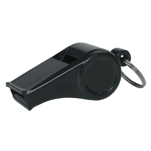 Economy Black Plastic Whistle, 1 Dozen